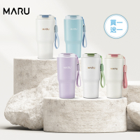 【Maru 丸山製研】 保溫瓶買一送一-venti鈦瓷咖啡保溫杯600ml(陶瓷保溫杯/咖啡隨行杯/不鏽鋼保溫瓶)