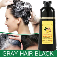2pcs Mokeru Ginger shampoo Herbal Non Allergic Natural Fast Blacking Gray Hair Dye Black Dye White Hair Coloring free shipping