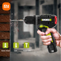 Xiaomi WORX Electric Drill WU131 Impact Drill Cordless Multifunctional Mini Wireless Hand Drill Lithium-Ion Battery Power Tools
