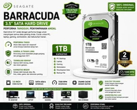 Seagate BarraCuda Internal Hard Disk Drive [3.5"/ 1TB]