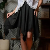 Yoenik Apparel Chungha Asymetric Skirt Semua Ukuran Black