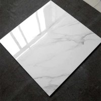 Buy in bulkHot Sale 60x60 Porcelanto Glossy Ceramic Tile For Floor Standard White Marble Porcelain Tiles