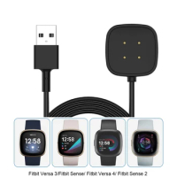 Charger Cable for Fitbit Versa 4/3 Replacement USB Charging Dock Cable for Fitbit Sense 2 4 Smart Watch Portable Power Cord