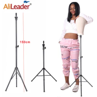 55Inch Wig Stand Tripod Mannequin Head Stand Adjustable Wig Head