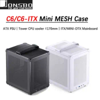 JONSBO C6 ITX/MATX Home/Office Mini Desktop PC Case Type-C interface Support CPU cooler ≤75mm 202mm(W)*266mm(D)*295.2mm(H）