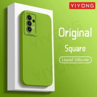 A52 A53 Case YIYONG Square Liquid Silicone Soft Cover For Samsung Galaxy A52 s A52s A53 A54 A55 5G A 54 53 52 Global Phone Cases