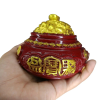 carving money bowl cinabar yenbao simbol kemakmuran penuh keberlimpahan energi penarik rejeki