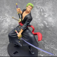 Anime Figure One Piece Action Roronoa Zoro Three-Knife Collection Model Toys Kids Dolls Gifts Decorations