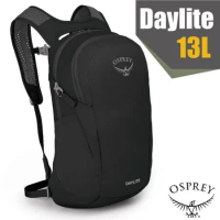 *【美國 OSPREY】Daylite 13L 超輕多功能隨身背包/攻頂包(水袋隔間+緊急哨+筆電隔間)/黑 R