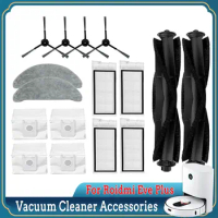 Dust Bags Filter For Xiaomi Roidmi Eve Plus Mop Cloth Main Side Brush Robot Vacuum Cleaner Accessories Spare Parts For Home