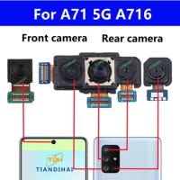 Back Camera For Samsung Galaxy A71 5G A716 A716F Rear Camera Module Main Front Selfie Wide Depth Flex Cable Parts