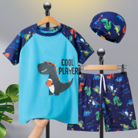 2021 Baju Renang Budak Lelaki Pakaian Renang Kanak-Kanak, Set Seluar Mandi Berpisah Kartun Baru, Borong Pakaian Renang Rentas Sempadan Bayi