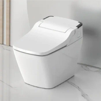 VOVO TCB-090SA Smart Bidet Toilet, One Piece Integrated Toilet with bidet built-in, Auto Open/Close Lid, Dual Flush, LED Li