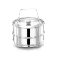 Stackable Stainless Steel Pressure Cooker Steamer Non Stick Spring Form Pan Foldable Instant Pot Accessories Bundle