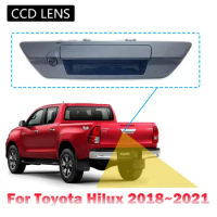 Rear View Tailgate Handle Camera accessories For Toyota Hilux 2018 2019 2020 2021 Night Vision Reverse backup Parking Camera