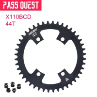 PASS QUEST X110 / 4 BCD 110BCD Round Road Bike Narrow Wide Chainring 36T-58T for 105 R2000 R3000 4700 5800 6800 DA9000 Crankset