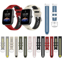 20mm Silicone Strap For Huami Amazfit Bip3 Bip 3 Lite S U Pro RUN WristBand Sport Bracelet Watch Band