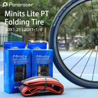 Panaracer Minits Lite PT 20 Inch BMX Bicycle Foldable Tire 20x1 1/8 20x1.25 Anti-puncture Ultralight 406/451 Folding Bike Tyre