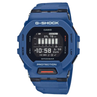 【CASIO 卡西歐】藍芽運動計步G-SHOCK 電子錶(GBD-200-2)