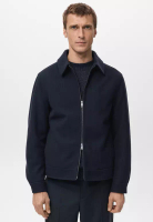 MANGO Man Wool Zip-Up Jacket