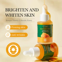 BIOAOUA Vitamin E Manuka Honey Moisturizing Essence Liquid Anti-wrinkle Firming Whiten Brightening Skin Facial Serum Skin Care
