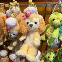 真愛日本 可琦安 廚師 樂園限定 經典 絨毛娃造型 側背 拉鍊收納包 斜背包 手機包 東京迪士尼海洋樂園帶回