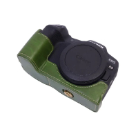 กระเป๋ากล้องหนัง Pu แบบครึ่งตัวสำหรับ Canon EOS R8 EOS R50