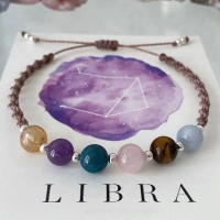 Gelang Kristal Zodiak Libra (Libra Chrystal Zodiac Bracelet)