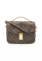 Louis Vuitton 二奢 Pre-loved Louis Vuitton pochette Metis MM monogram Handbag PVC leather Brown 2WAY