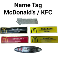 Nametag McDonald's & KFC Id Card McDonald's & KFC