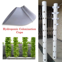 DIY Hydroponic Colonization Cups 10pcs Vertical Tower Pipe Nursery Pots Garden Growing System Hydroponics Plant Grow Accessories