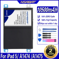 HSABAT A1484 10500mAh Battery for iPad 5 Air for iPad5 A1474 A1475 A1484 A1476 A1822 A1823 A1893 A1954 Batteries