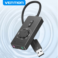 Vention USB External Sound Card USB to 3.5mm Audio Adapter USB to Earphone Microphone for  Computer Laptop PS4 Sound Card