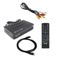 New ISDB-T 1080P HD Set Top Box Terrestrial Digital Video Broadcasting TV Receiver With Cable For Brazil/Chile EU Plug