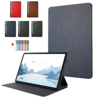Tablet Funda For Lenovo Tab P12 Case 12.7 inch Protective Skin Flip Shell Coque For Lenovo Xiaoxin Pad Pro 12.7 Cover Etui + Pen