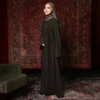 Lozy Hijab - Meera Abaya Dress (Gamis Dress Haji dan Umrah Bahan Cooltech) Moonlight