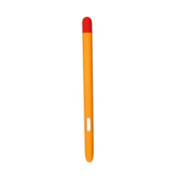 For Samsung Galaxy Tab S6 Lite Pencil Case Protective Silicone Tablet Pen Stylus Touch Pen Sleeve,Orange
