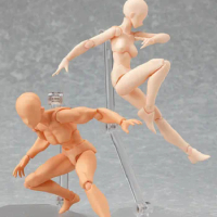 2 Style Body Chan Body Kun Pale Gray Color 13cm Figma bjd SHF Ferrite PVC Action Figure Figma Sketch Model Figure Toys