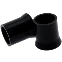 20Pcs/set Rubber Tobacco Pipe 11mm Dia. Smoking Tip Black Grips Smoke Mouthpiece Stem Silicone Ring Protective Sleeve 1.7cm