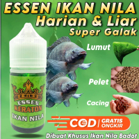 Essen Ikan Nila Kolam Harian Dan Alam Liar Paling Gacor, Essen KERATON Khusus Ikan Nila Liar Media L