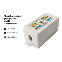 ตัวเชื่อมแบบในสาย (Inline Punchdown) แบบ Krone 1 ชิ้น สำหรับสายเครือข่ายอีเธอร์เน็ต Cat6/Cat5E และแจ