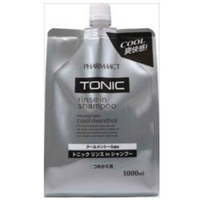 日本 熊野油脂 酷涼 TONIC 雙效二合一 洗髮精 補充包 1000ml--4513574012967