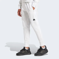 【adidas 愛迪達】M Z.N.E. PR PT 男款 白色 休閒 運動 彈性 舒適 排汗 錐型 長褲 IN5105