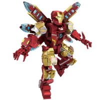 Avengers Superhero Iron Man MK85 Steel Mecha Weapon Figures MOC Building Blocks Sets Classic Movie Model Bricks Toys Kid Gifts