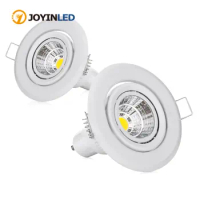 10pcs/lot Round Adjustable LED Ceiling Downlight Mount Frame Socket GU10/MR16/GU5.3 Bulb Holder Spot Lighting Fitting Fixture