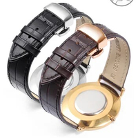 CICIDD Genuine Leather Watchband Butterfly Buckle Accessories Men Women For DW Tissot Longines CK Rossini Thin Soft Belt