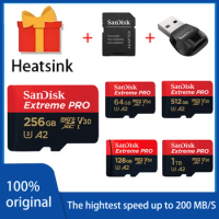 SanDisk Extreme PRO Micro SD Card 128GB 64GB 32GB 512GB 256G 400G Micro SD 1TB Flash Memory Card SD U3 4K V30 Microsd TF Cards