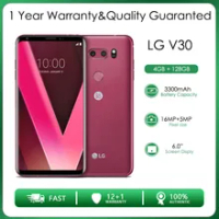 LG V30 VS996 4GB+128GB Refurbished-Original Unlocked Phone 6.0inch Wi-fi Cheap Cell Phone Free Shipping Fast Charging
