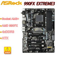 Socket AM3+ Motherboard Asrock 990FX Extreme3 AMD 990FX 4xDDR3 64GB USB3.0 HDMI PCI-E 2.0 For FX 8300 Phenom II X4 945 cpu
