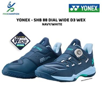 Sepatu Badminton YONEX SHB 88 Dial Wide D3 WEX - Navy White 42